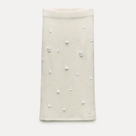 ZARA Alpaca Blend Midi Skirt - Picture 11 of 16